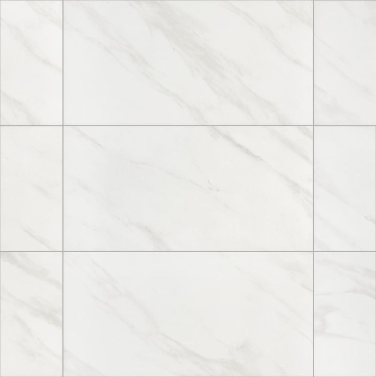 Bianco Carrara 12-in x 24-in Glazed Ceramic Marble Look Floor and Wall Tile (1.92-sq. ft/ Piece)