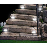 Bronze Solar-Powered Step Lights (2-Pack) - Super Arbor