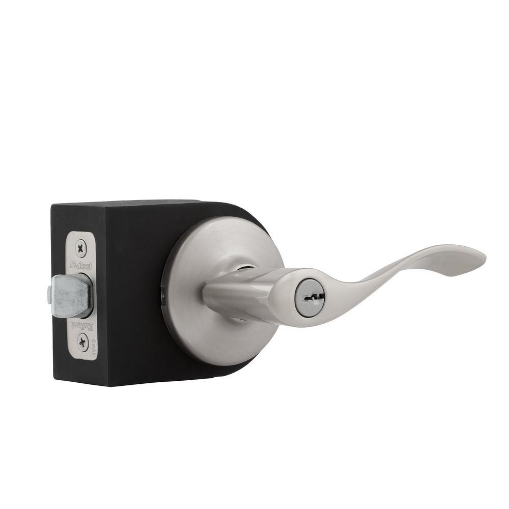 Balboa Satin Nickel Exterior Entry Door Lever - Super Arbor
