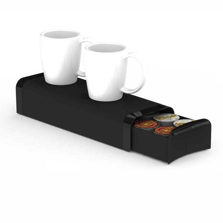 Slim 12-Capacity Black K-Cup Storage Drawer