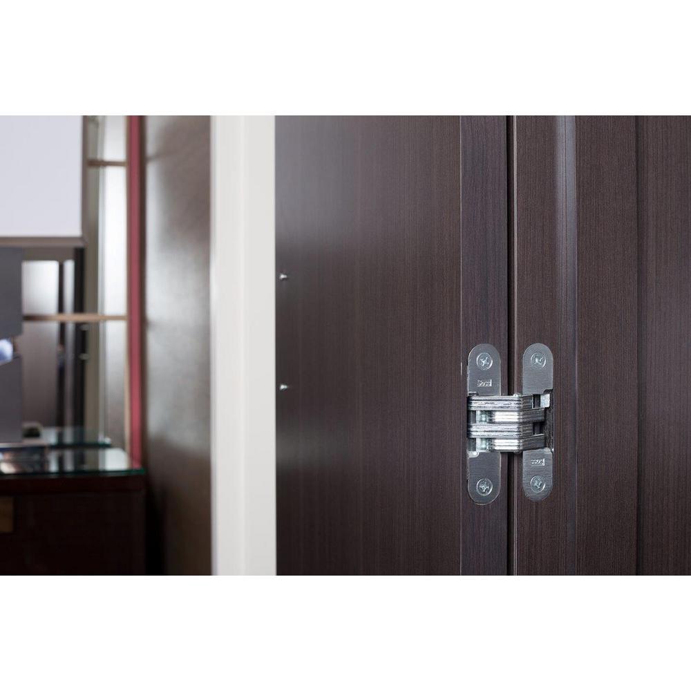 3/4 in. 3 3/4 in. Satin Chrome Invisible Hinge - Super Arbor