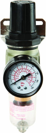 Central Pneumatic 1/4 in. Air Line Filter/Regulator with Gauge