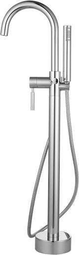 Ove Decors Athena Chrome 1-Handle Freestanding Bathtub Faucet with Hand Shower