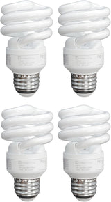 Philips 60-Watt Equivalent T2 A-Line Spiral CFL Light Bulb, Cool White 4100K