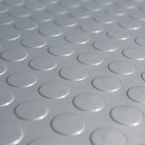Rubber-Cal "Coin-Grip Metallic" 4 ft. x 25 ft. Beige Commercial PVC Flooring