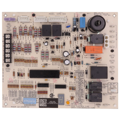 Rheem 62-104059-01 control board - front view (Product Type: Control Board)