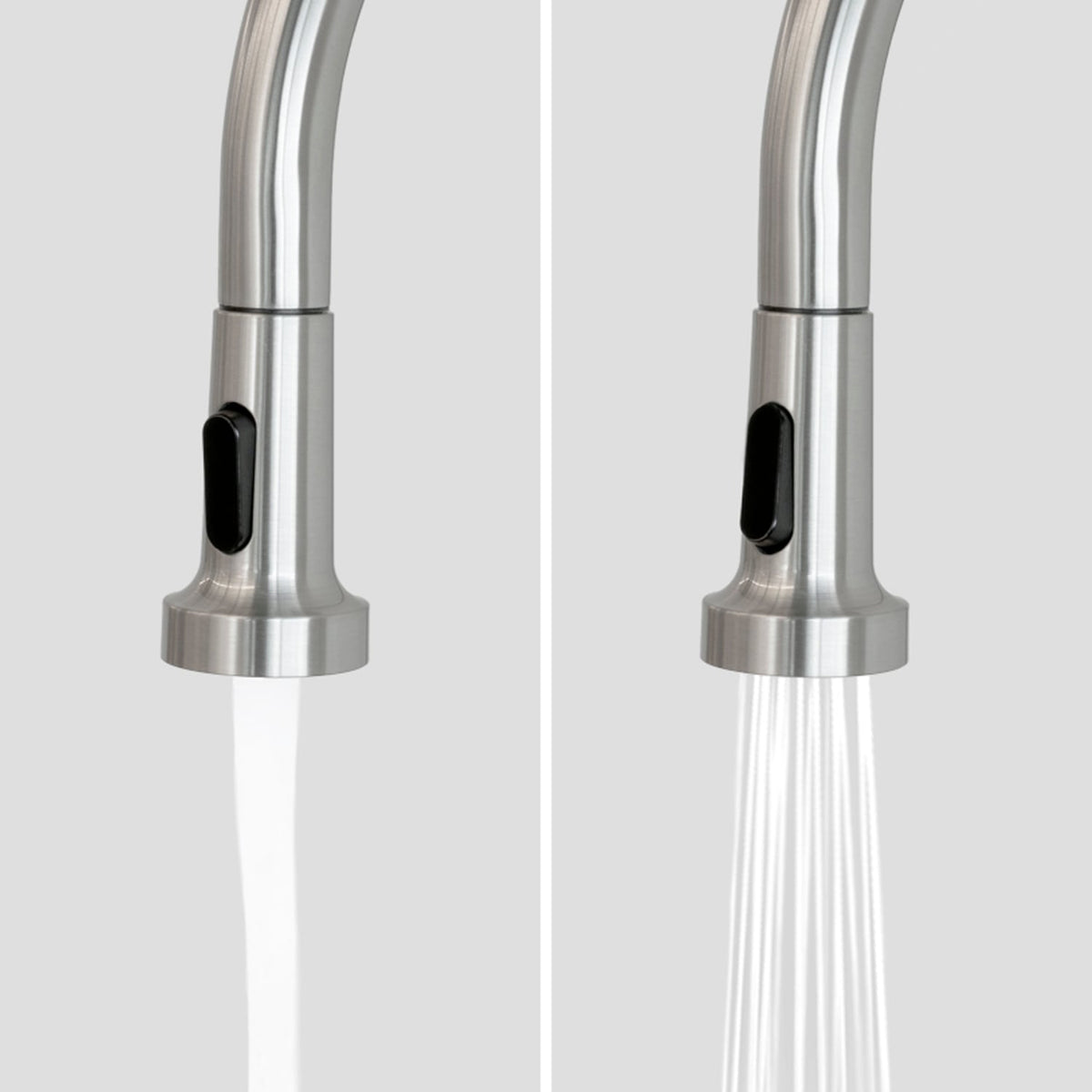 Presenza 24.1-in x 21.3-in Brushed Steel Utility Tub with Faucet