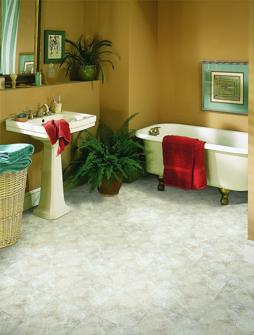 Armstrong Flooring Terraza 12-in x 12-in Chalk Peel-and-Stick Granite Vinyl Tile