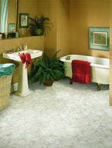Armstrong Flooring Terraza Chalk 12-in x 12-in Water Resistant Peel and Stick Vinyl Tile Flooring (1-sq ft)
