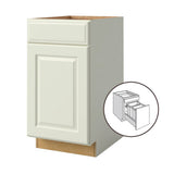 allen + roth Pattingham 18-in W x 34.5-in H x 24-in D Harbor 1-Drawer Pull-out Wastebasket Base Fully Assembled Cabinet (Raised Panel Square Style)