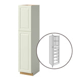 allen + roth Pattingham 18-in W x 90-in H x 24-in D Harbor Pantry Fully Assembled Cabinet (Raised Panel Square Door Style)
