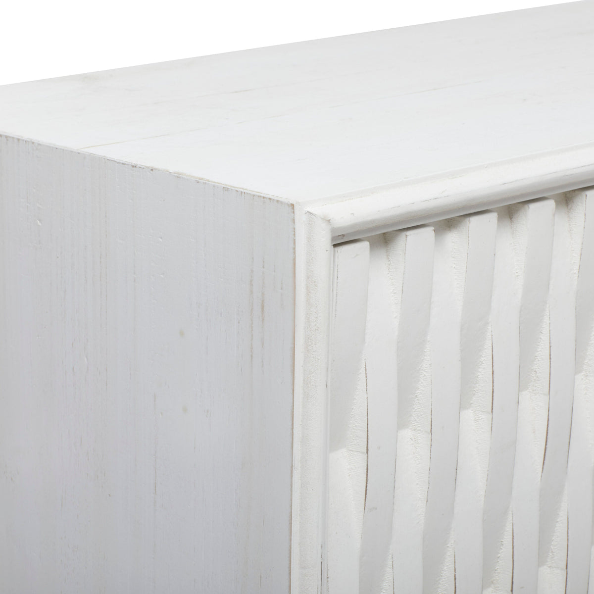 Grayson Lane White 1 Shelf and 3 Doors Accent Chest