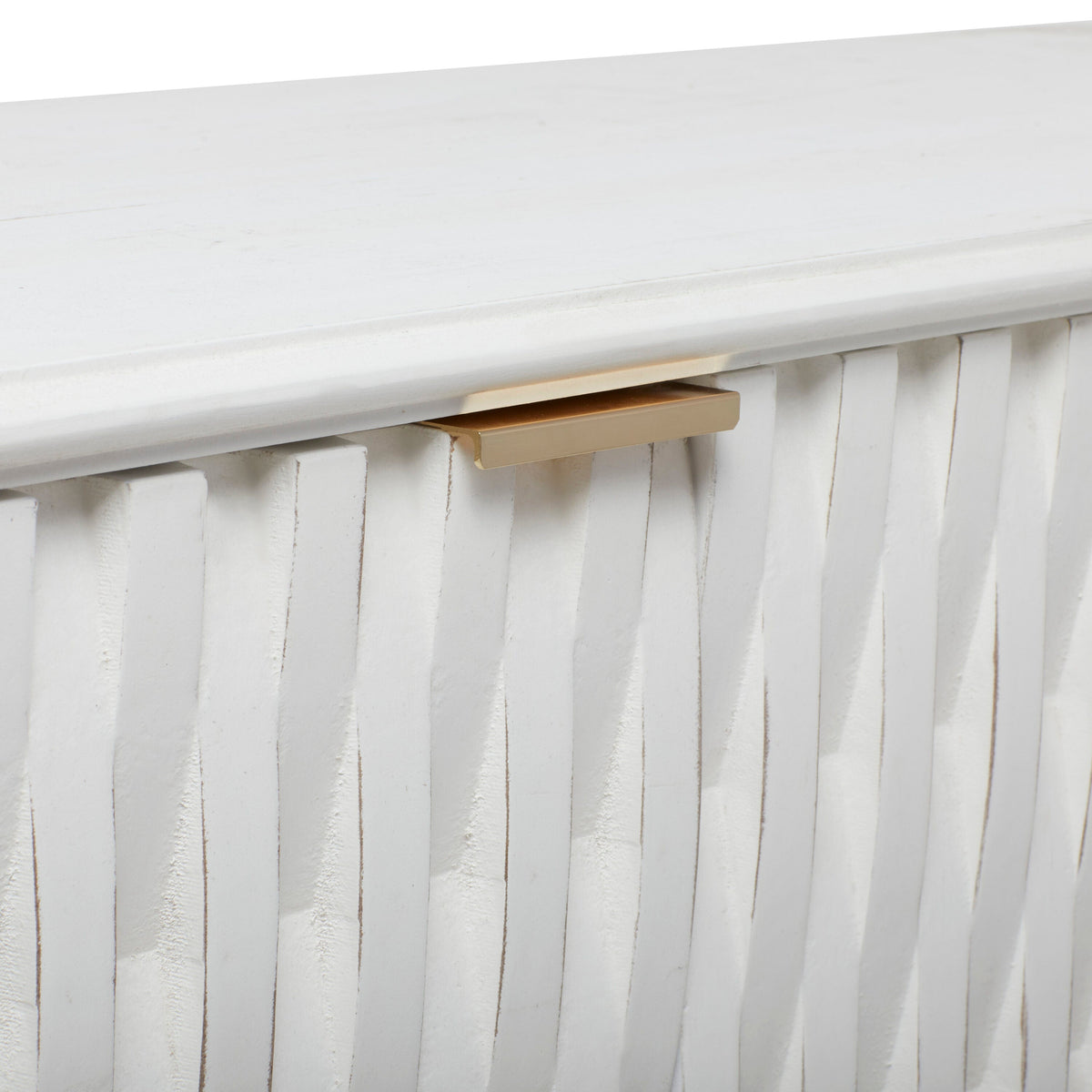 Grayson Lane White 1 Shelf and 3 Doors Accent Chest