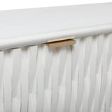 Grayson Lane White 1 Shelf and 3 Doors Accent Chest