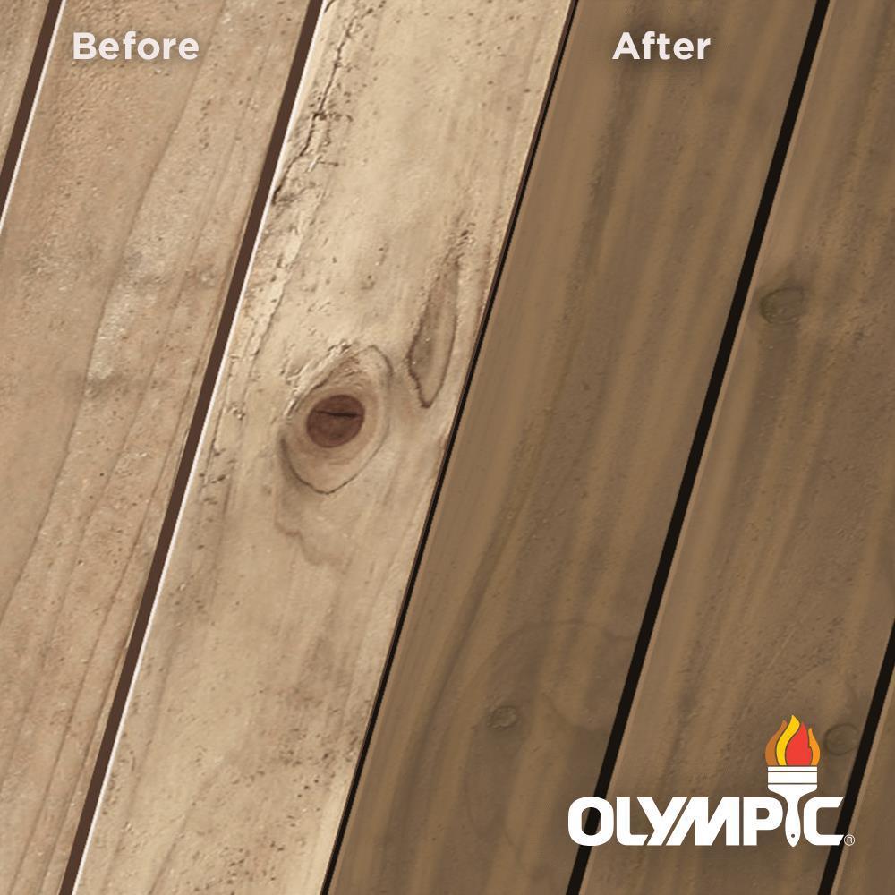 Olympic Maximum 5 gal. Black Walnut Semi-Transparent Exterior Stain and Sealant in One - Super Arbor