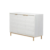 Grayson Lane White 1 Shelf and 3 Doors Accent Chest