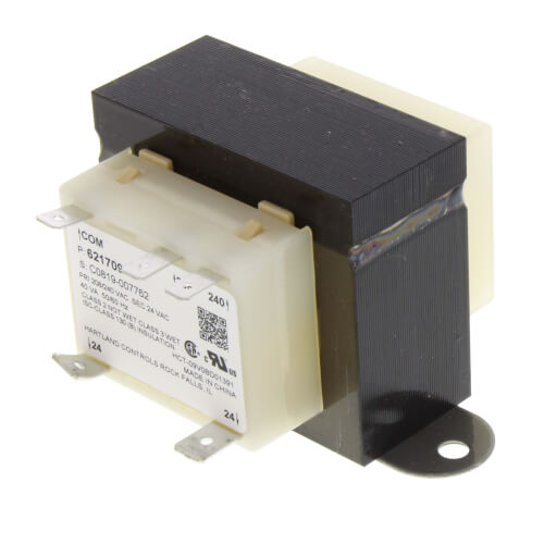 Nordyne 621709R transformer - front view (Product Type: Transformer; Voltage: 208/240-24V)