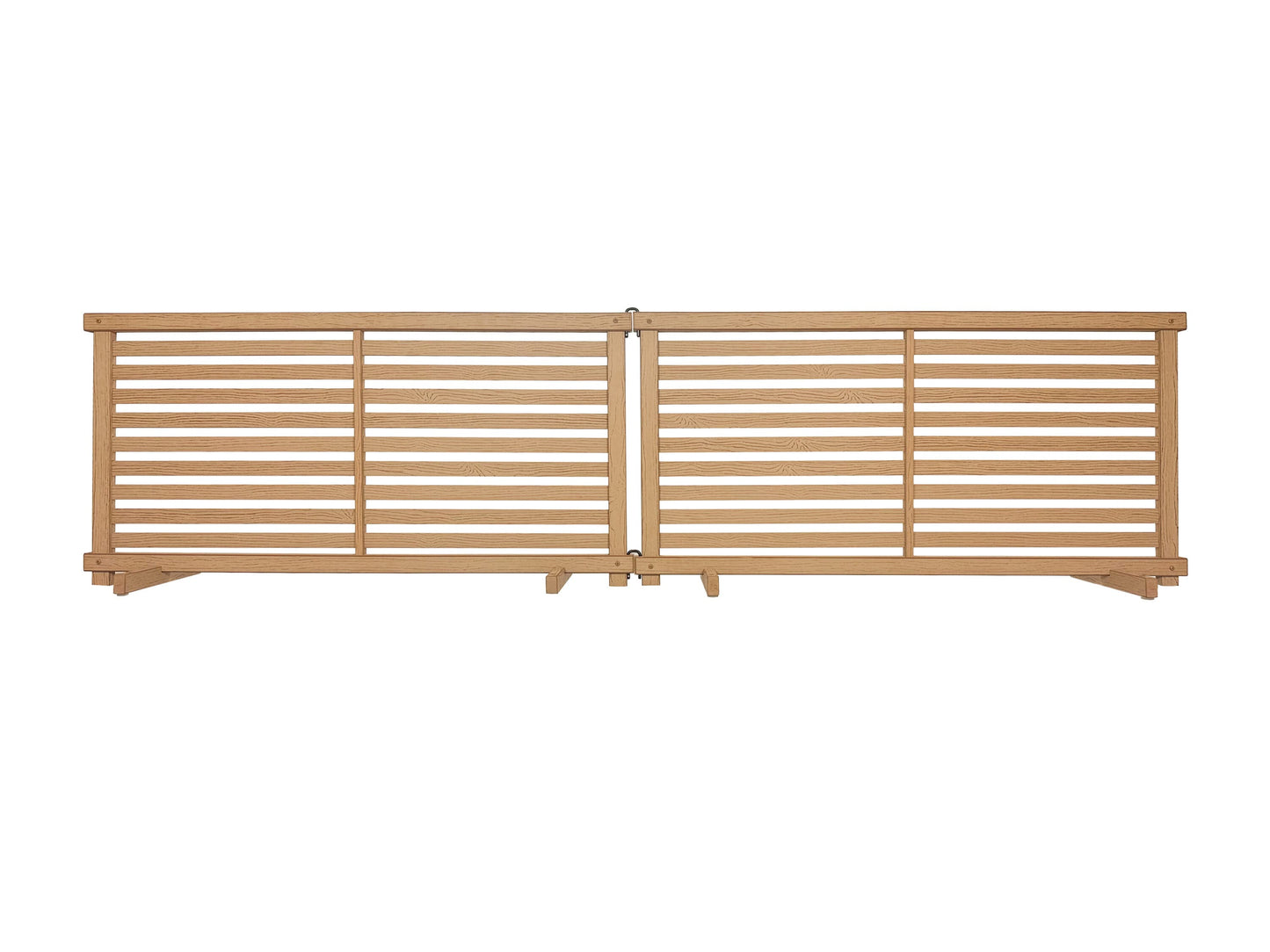 Zippity Outdoor Products WoodTek Vinyl Portable Puppy 2-ft H x 3.5-ft W Cedar Vinyl Flat-top Fence Panel (Unassembled)