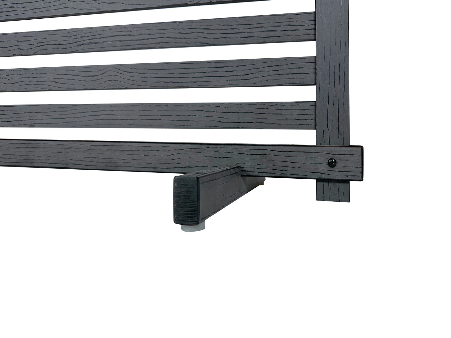 Zippity Outdoor Products WoodTek Vinyl Portable Puppy 2-ft H x 3.5-ft W Charcoal Vinyl Flat-top Fence Panel (Unassembled)