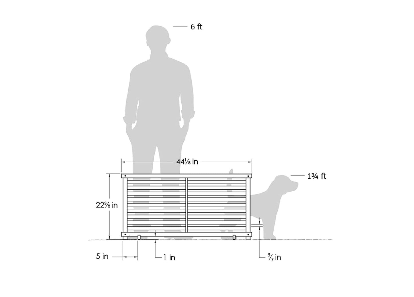 Zippity Outdoor Products WoodTek Vinyl Portable Puppy 2-ft H x 3.5-ft W Cedar Vinyl Flat-top Fence Panel (Unassembled)