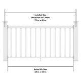 Deckorators Grab and Go White Composite Deck Rail Kit