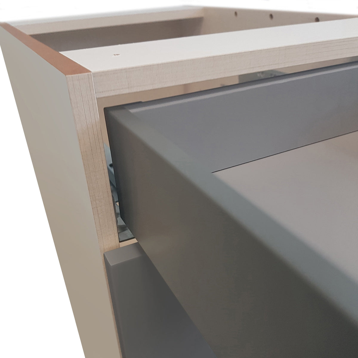 Hugo&Borg Beaumont 18-in W x 34.5-in H x 14-in D Slate Gray 1-Drawer Base Fully Assembled Cabinet (Flat Panel Shaker Style)