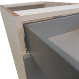 Hugo&Borg Beaumont 18-in W x 34.5-in H x 24-in D Slate Gray 1-Drawer Base Fully Assembled Cabinet (Flat Panel Shaker Style)