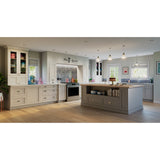 Hugo&Borg Charlesberg 18-in W x 32.5-in H x 25-in D Gray 3-Drawer Base Fully Assembled Cabinet (Recessed Panel Style)