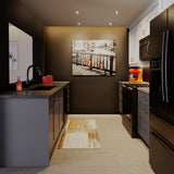 Hugo&Borg Beaumont 24-in W x 34.5-in H x 24-in D Slate Gray 3-Drawer Base Fully Assembled Cabinet