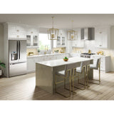 Hugo&Borg 33-in W x 34.5-in H x 24-in D Warm White 3-Drawer Base Fully Assembled Cabinet (Recessed Panel Style)