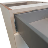 Hugo&Borg 33-in W x 34.5-in H x 24-in D Warm White 6-Drawer Base Fully Assembled Cabinet (Recessed Panel Style)