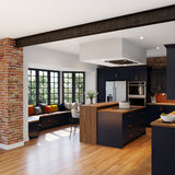 Hugo&Borg Lorette 30-in W x 20-in H x 14-in D Navy Blue Wall Fully Assembled Cabinet (Recessed Panel Shaker Door Style)
