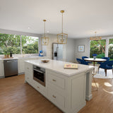 Hugo&Borg Riviera 36-in W x 32.5-in H x 24-in D Bright White 1-Drawer Base Fully Assembled Cabinet (Recessed Panel Shaker Style)