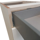 Hugo&Borg Rosemont 15-in W x 34.5-in H x 24-in D Glacier White 3-Drawer Base Fully Assembled Cabinet