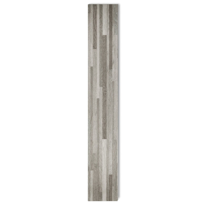 Lucida USA (Sample) MaxCore Pro Silverbar Gray Wood Look 20-mil Waterproof Interlocking Luxury Vinyl Plank