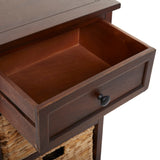 Grayson Lane Brown Matte Fir 1-Drawer Accent Chest