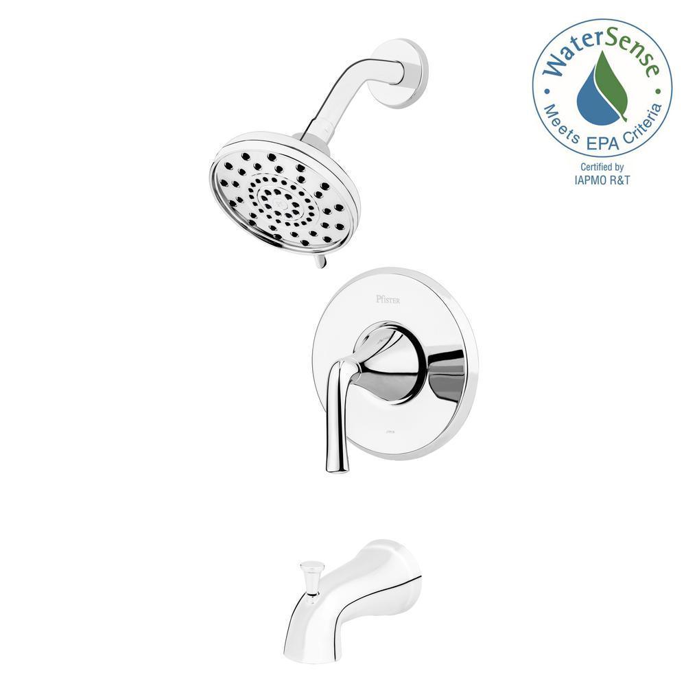Ladera Single-Handle 3-Spray Tub and Shower Faucet in Matte Black (Valve Included) - Super Arbor