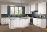 Diamond Express Jamestown 30-in W x 34.5-in H x 24-in D White 2-Drawer Base Fully Assembled Plywood Cabinet (Recessed Panel Shaker Style)