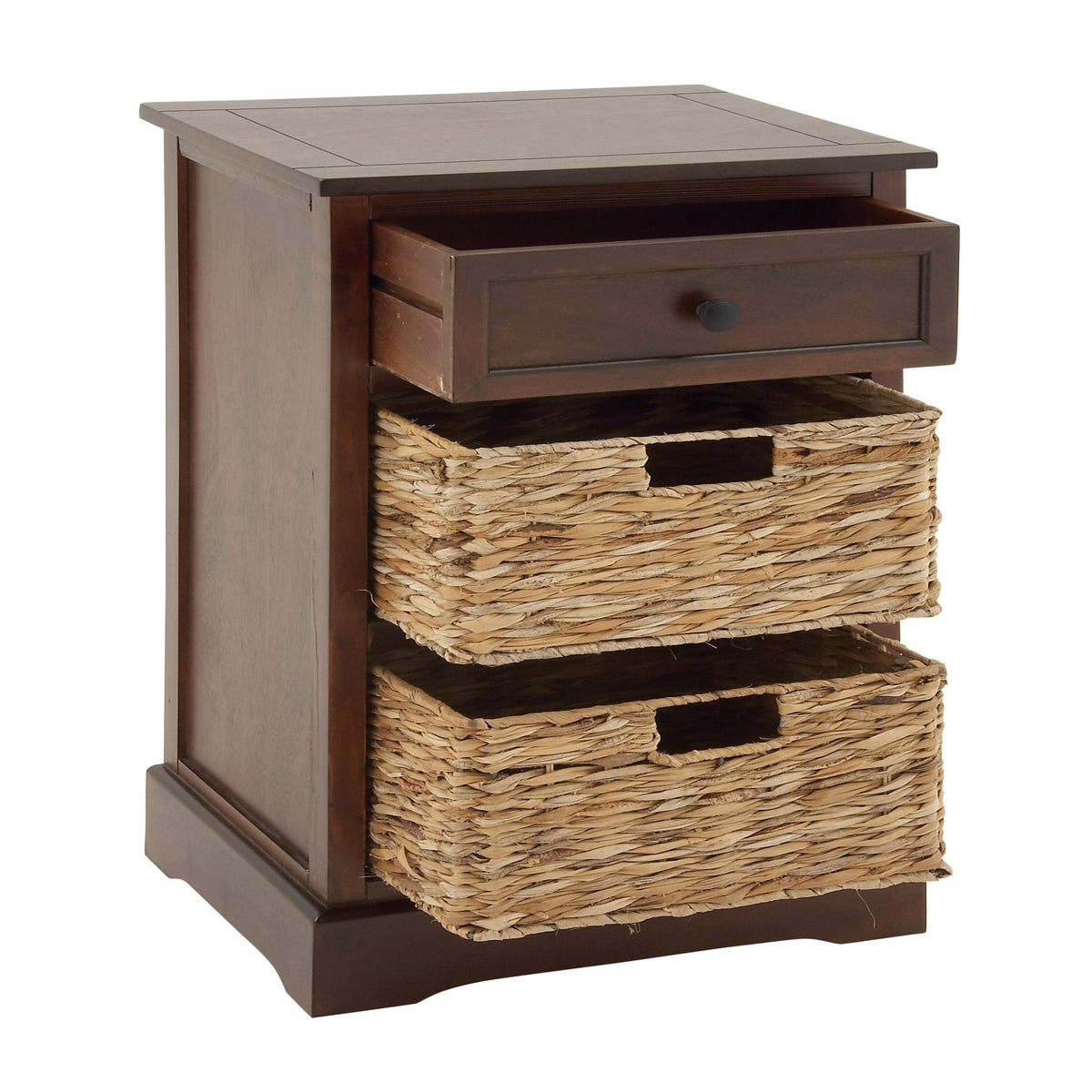 Grayson Lane Brown Matte Fir 1-Drawer Accent Chest