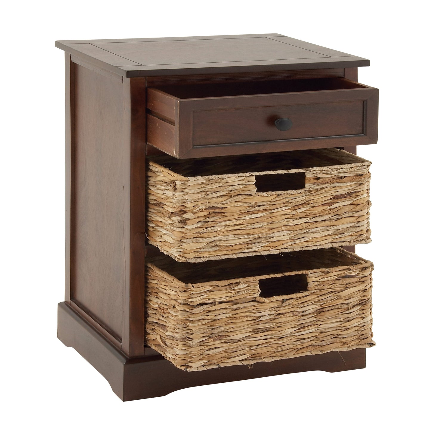 Grayson Lane Brown Matte Fir 1-Drawer Accent Chest