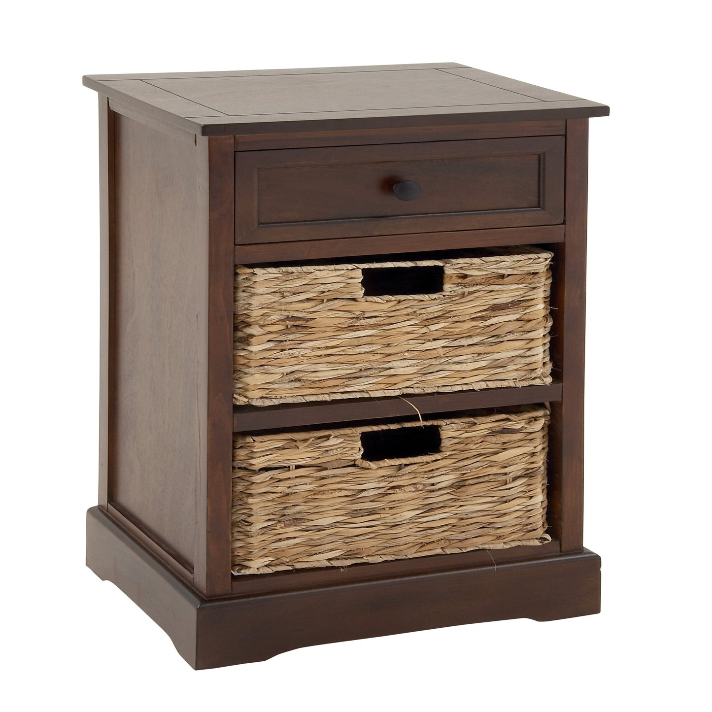 Grayson Lane Brown Matte Fir 1-Drawer Accent Chest