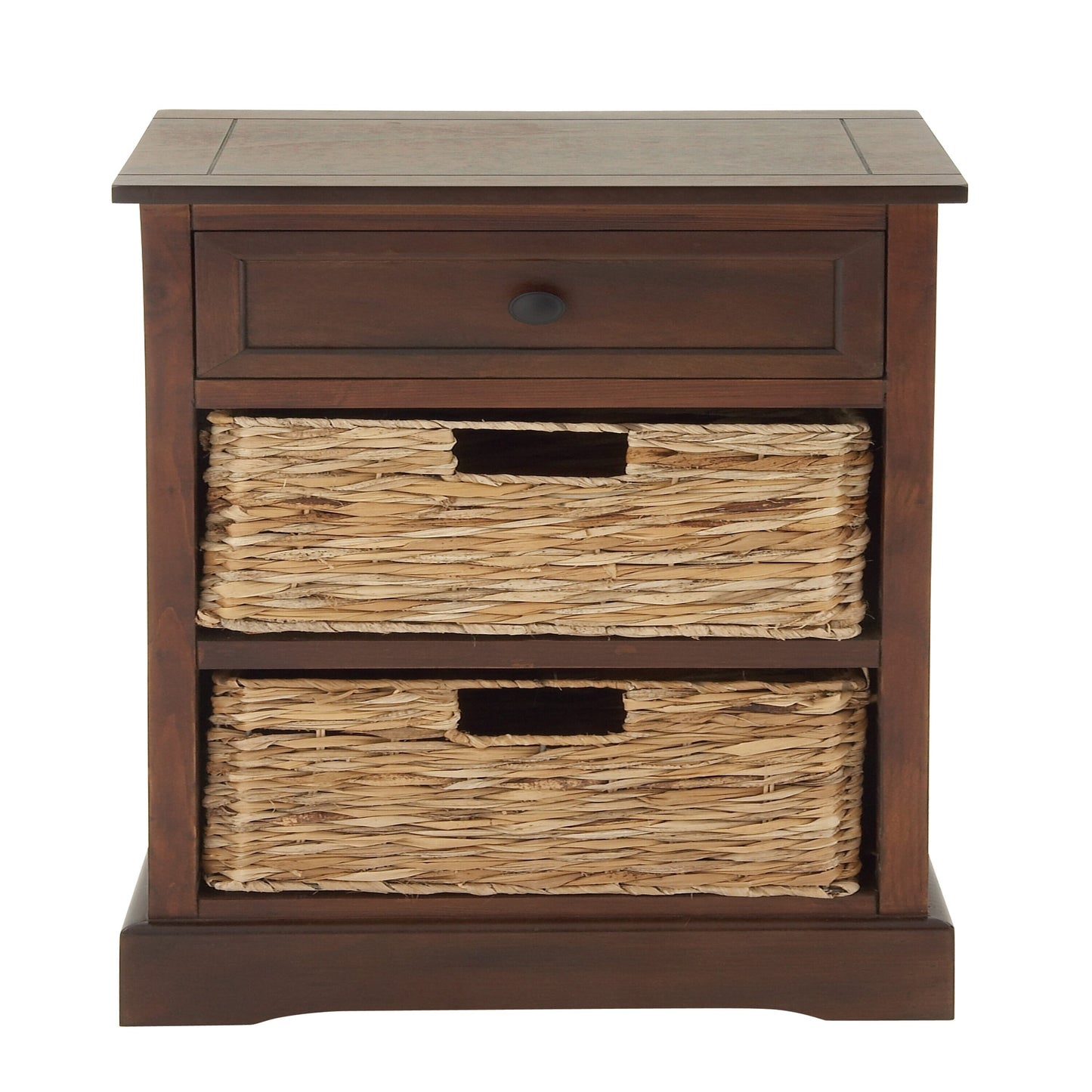 Grayson Lane Brown Matte Fir 1-Drawer Accent Chest