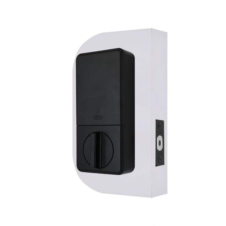 Defiant Square Compact Hubspace Matte Black Electronic Single Cylinder Deadbolt