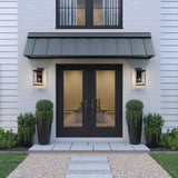 JELD-WEN 72-in x 80-in Steel French, Right-hand inswing – installed room view