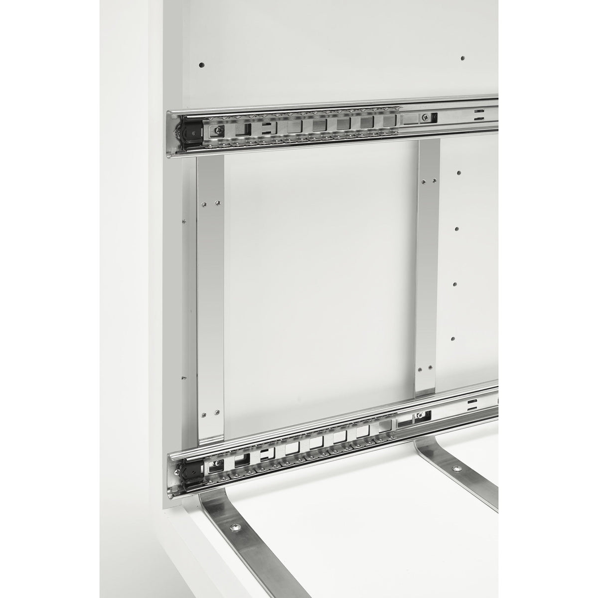 Rev-A-Shelf Two-Tier Pull-Out Baskets, 14.75-in W x 19-in H x 22-in D, Chrome, Soft-Close, 100-lb Slides