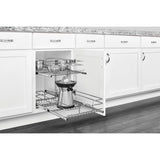Rev-A-Shelf Two-Tier Pull-Out Baskets, 14.75-in W x 19-in H x 22-in D, Chrome, Soft-Close, 100-lb Slides