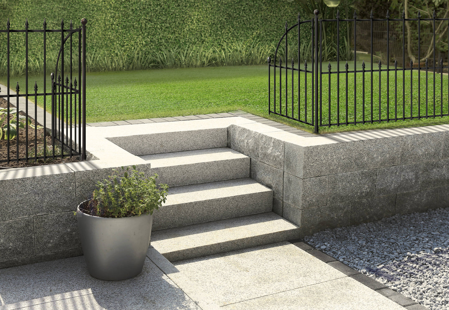 YARDLINK Black Steel Decorative Metal Decorative Fence Panel