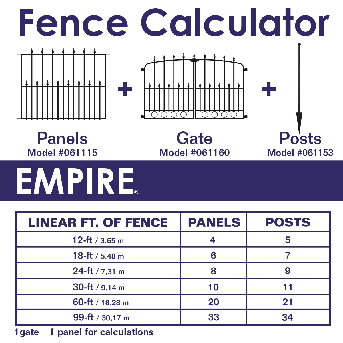YARDLINK Black Steel Decorative Metal Decorative Fence Panel