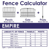 YARDLINK Black Steel Decorative Metal Decorative Fence Panel