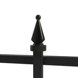 YARDLINK Black Steel Decorative Metal Decorative Fence Panel